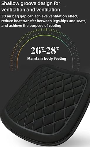 Miniatura 7 de Cojín de descompresión 3D para asiento de automóvil, transpirable y cómodo, antideslizante, para automóvil, camión, SUV, camión, etc. (juego de tres