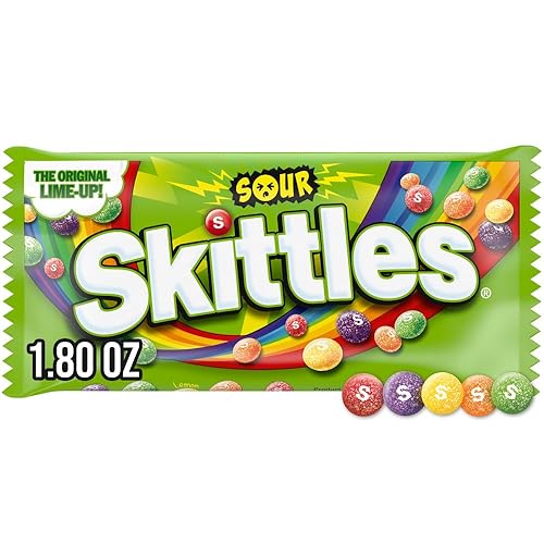 Skittles Caramelos con sabor agrio, 1.8 onzas
