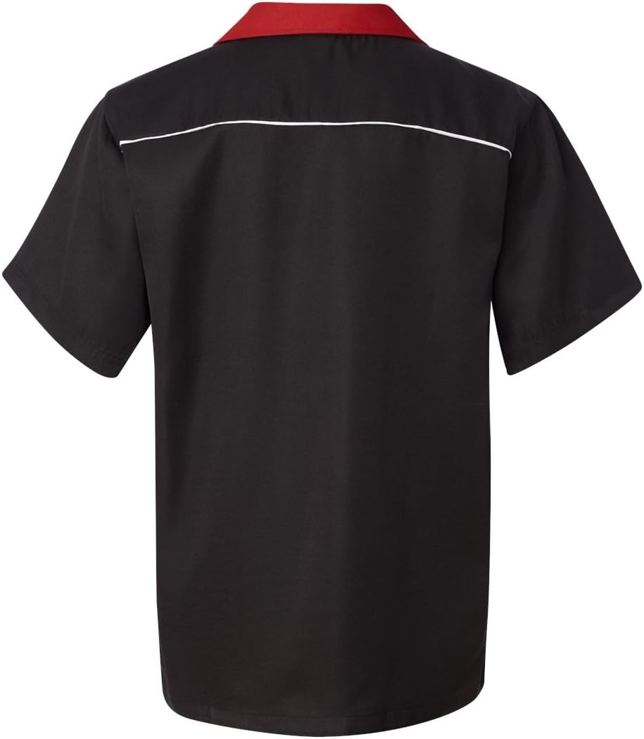 Hilton HP2246 - Quest Bowling Shirt Black/Red