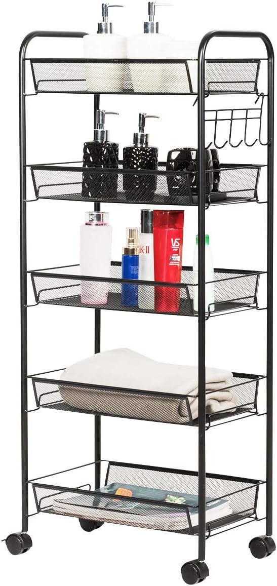 Giantex Storage Rack Trolley Cart Home Kitchen Organizer