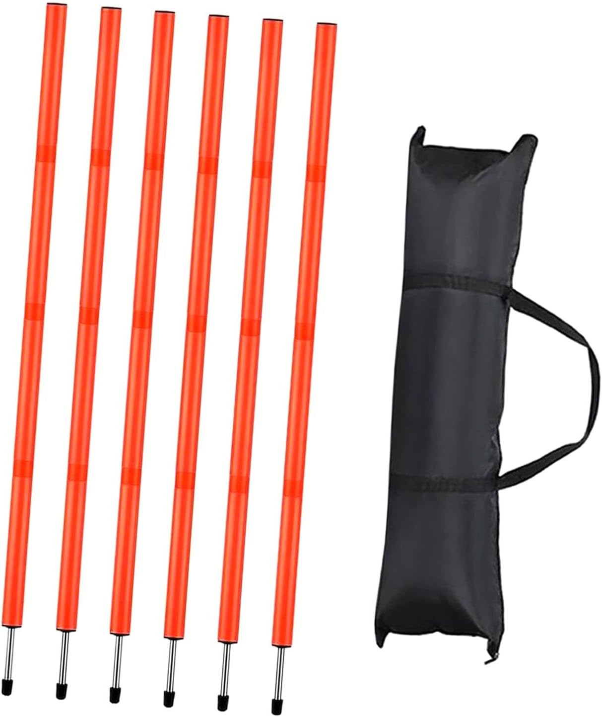 サッカーアジリティポール トレーニング器具 6本入り フットボールアジリティトレーニングポール