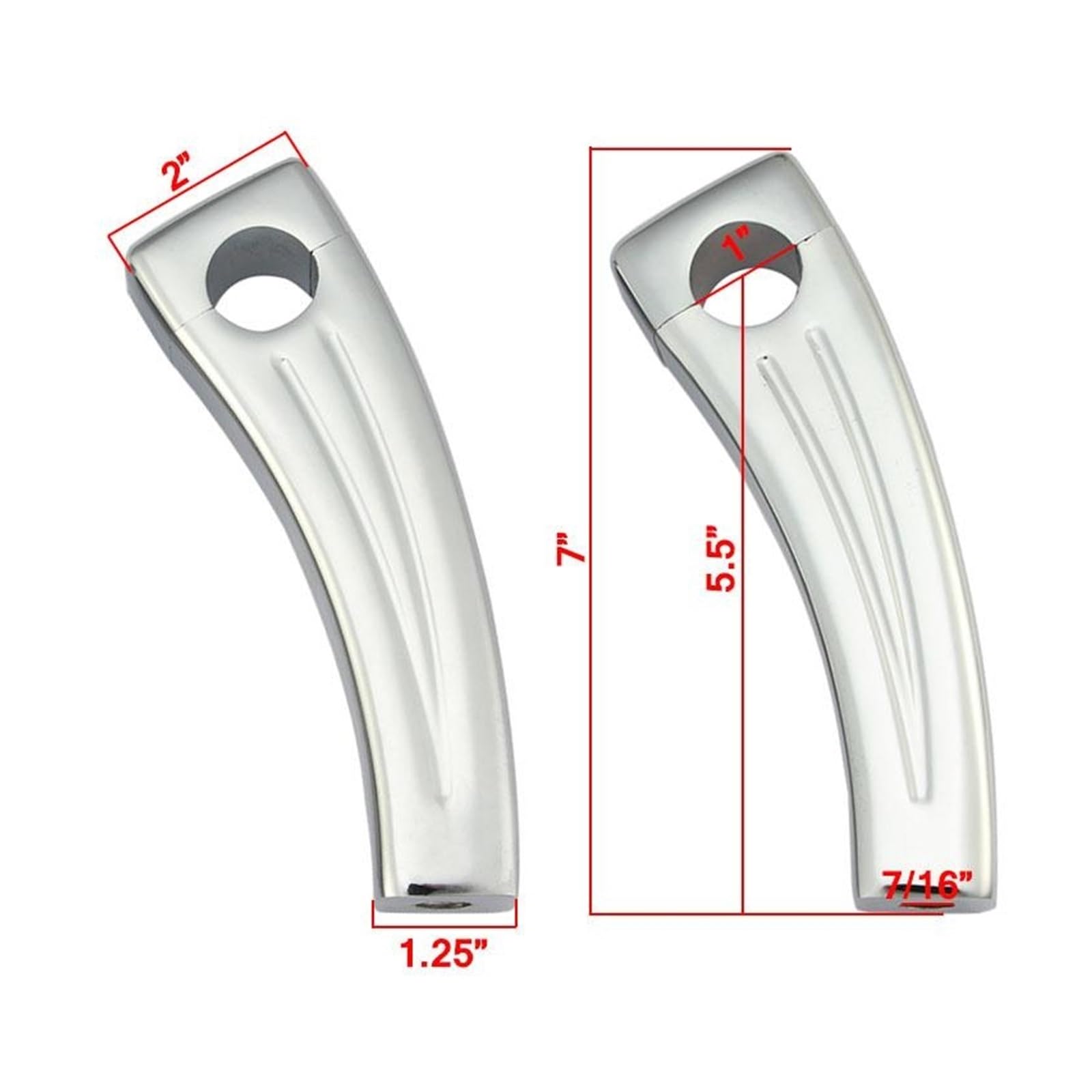 Vtx 1300 Handlebar Riser Extensions 6 Inch Handlebar Risers, 6 Inch