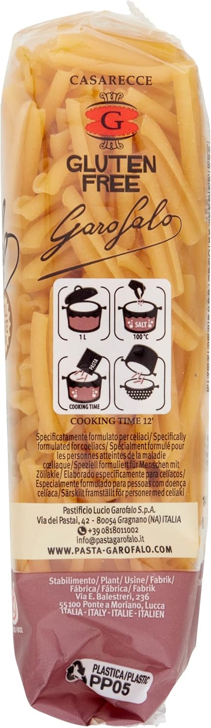Italian Gourmet Glutenfreie Casarecce Pasta – 24 x 400 g, aus Mais, Vollkornreis & Quinoa, italienische Nudeln für Saucen, Meal Prep & Gastronomie, Großvorrat + Italian Gourmet Polpa