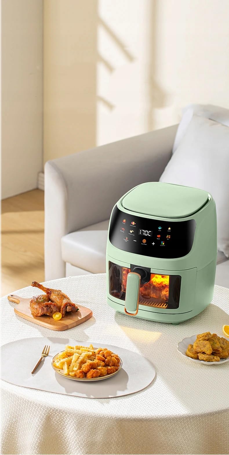 FRYTKOWNICA BEZTŁUSZCZOWA AIR FRYER LINBOX ZIELONA