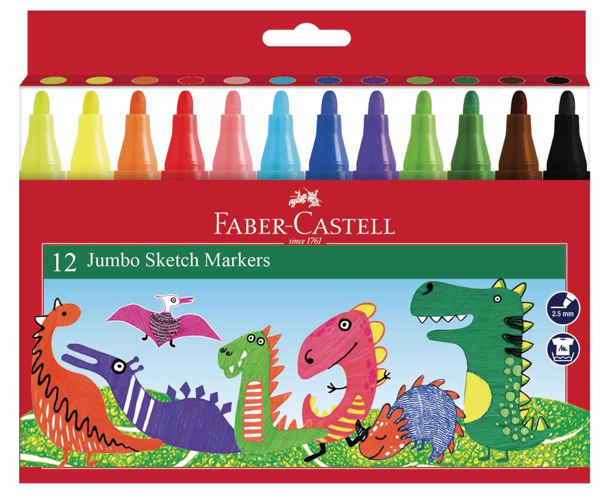 Faber-Castell JUMBO SKETCH MARKERS SET OF 12-image-11