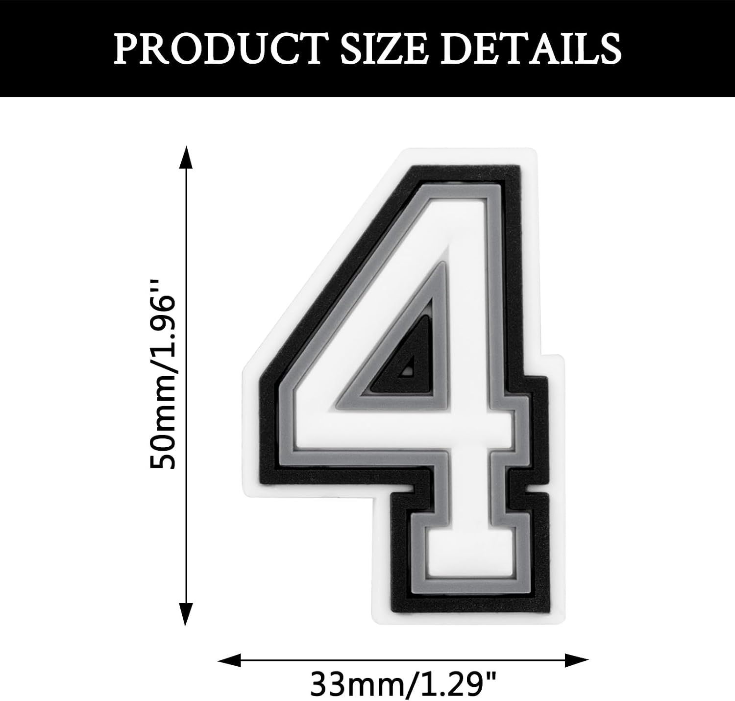 CUNUEN Letter Number Charms for Bogg Bag Decoration