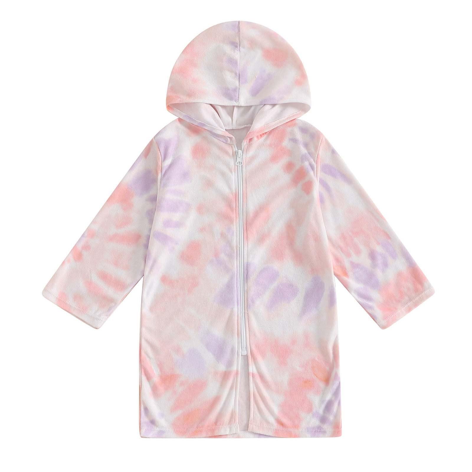Costume da Bagno Rash Guard per Bambine con Cappello sovrapposto, Stile Canotta Stampata, giocoso con Protezione Solare per Spiaggia