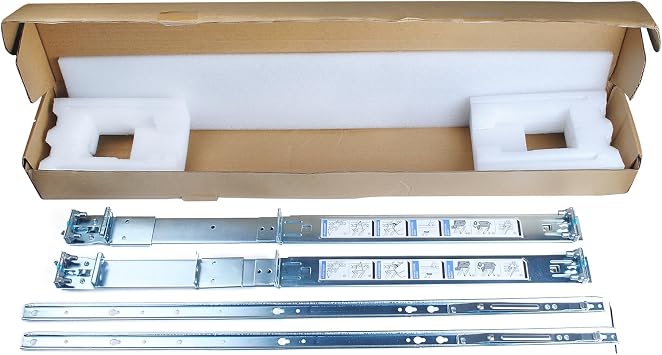 1U Static Ready Rails Kit 053D7M 53D7M Compatible with Dell PowerEdge R320 R420 R620 R330 R430 R630 R440 R640