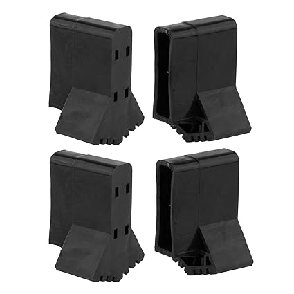 ATORSE 4-Pack Ladder Feet Covers Attic Ladder Leg Durable Silicone Furniture Foot Black