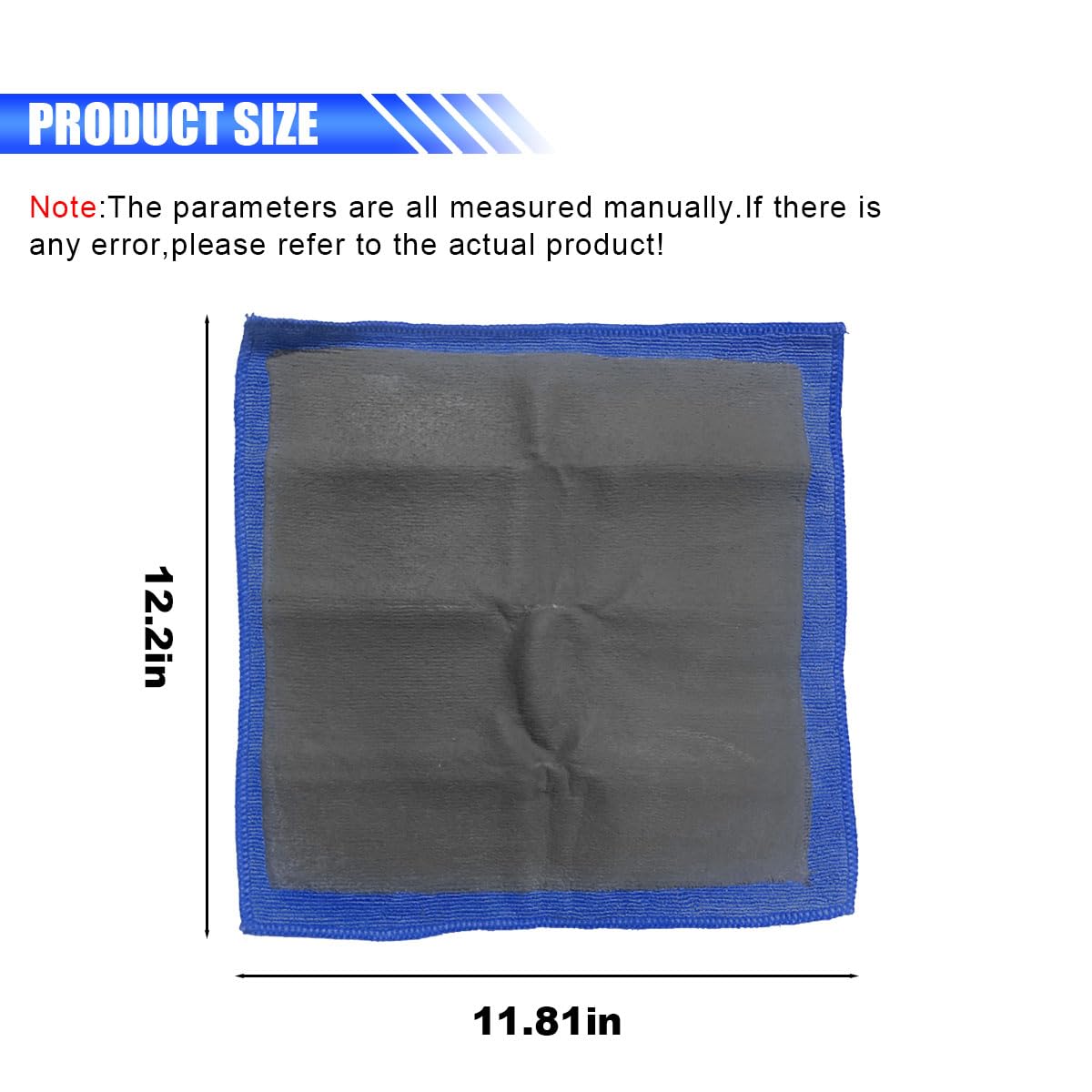 3M Perfect-It III Auto Detailing Cloth, Light Blue, 12