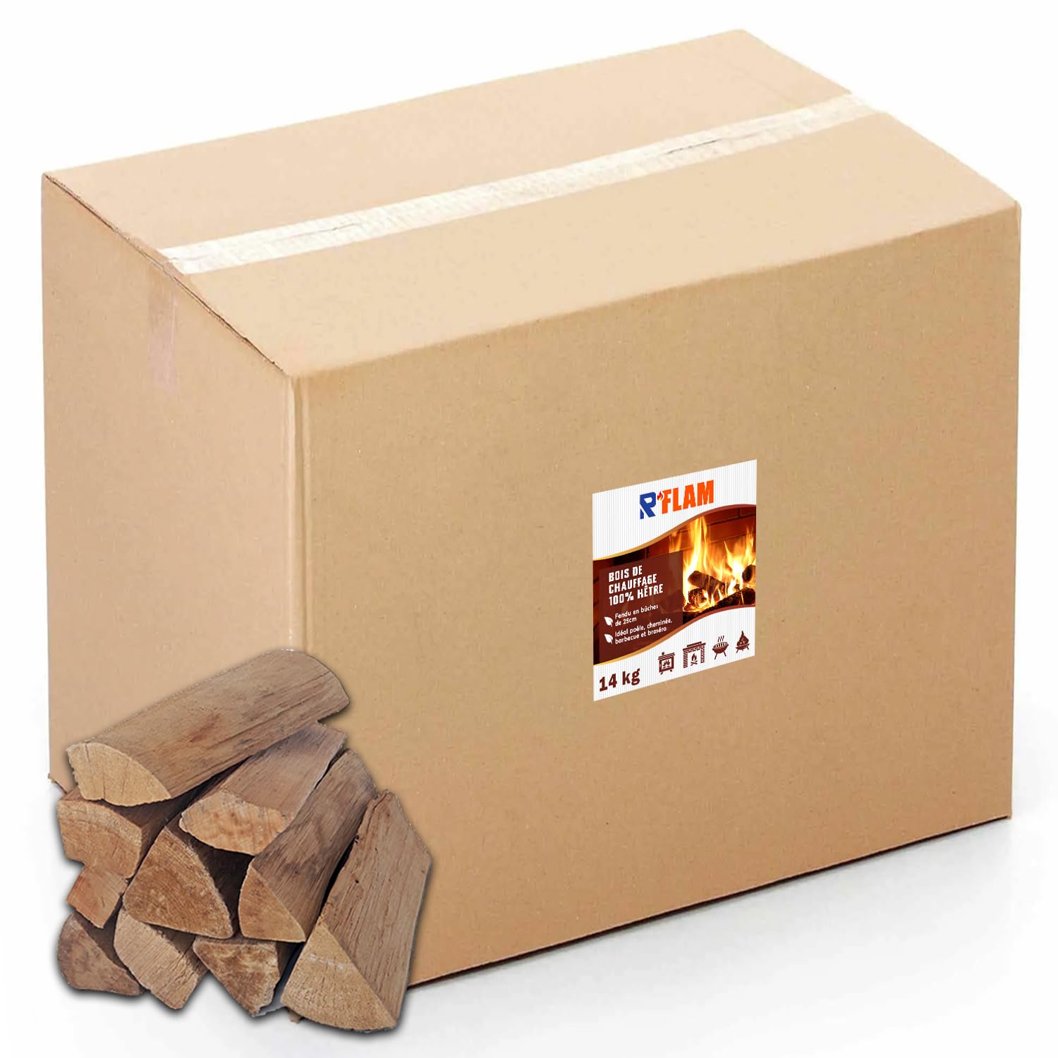 Bois de chauffage hêtre 25 cm pour résoudre les problèmes d'allumage de votre poêle