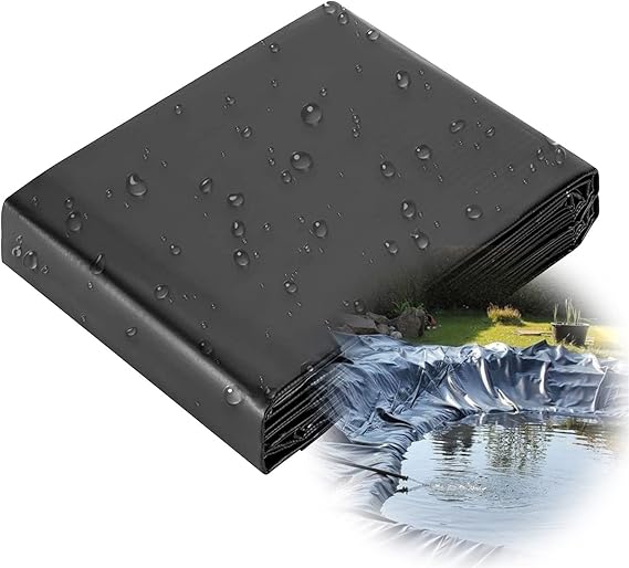 Rubber Pond Liner, Flexible Pond Skins Membrane Liners Black Pond Liner