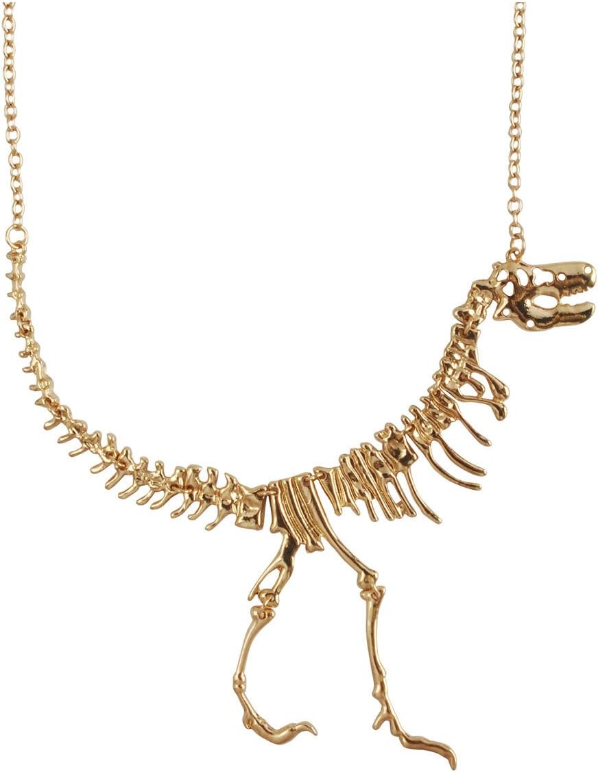 Jane Stone Dinosaur Vintage Necklace Short Collar Fashion Costume Jewelry for Women Teens