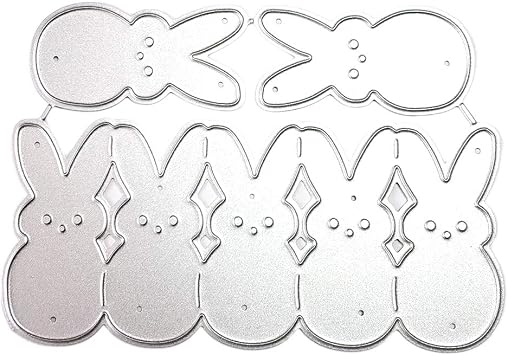 Easter Rabbit Metal Die Cuts,Cutting Dies for Card Making Clearance,Embossing Dies for Scrapbooking, DIY Album Paper Cards Art Craft Decoration