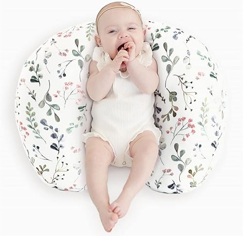 Miniatura 4 de Nursing Pillow Cover 2 Pack Stretchy Removable Infant Cotton Nursing Covers for Breastfeeding Pillows, Ultra Soft Comfortable Slipcover for Baby Boy