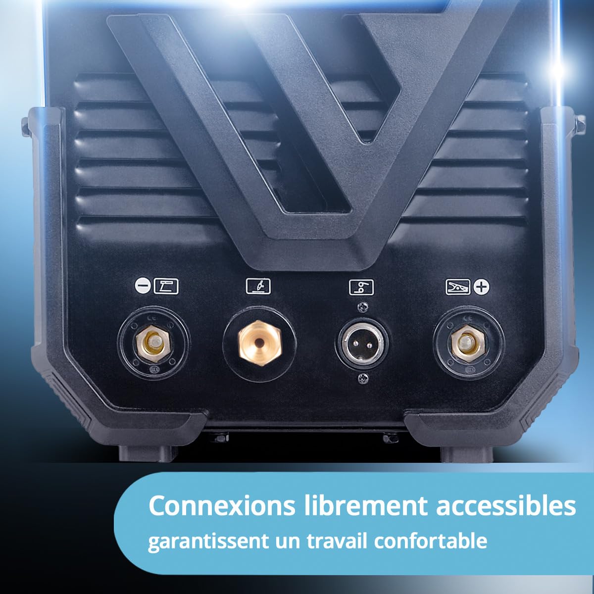STAHLWERK Poste à souder combiné 2-en-1 AC/DC TIG 200 ST – TIG & MMA (ARC) jusqu'à 200 A, amorçage HF, Hotstart, Anti-Stick, mode 2T & 4T, soudage AC TIG pour aluminium, technologie IGBT