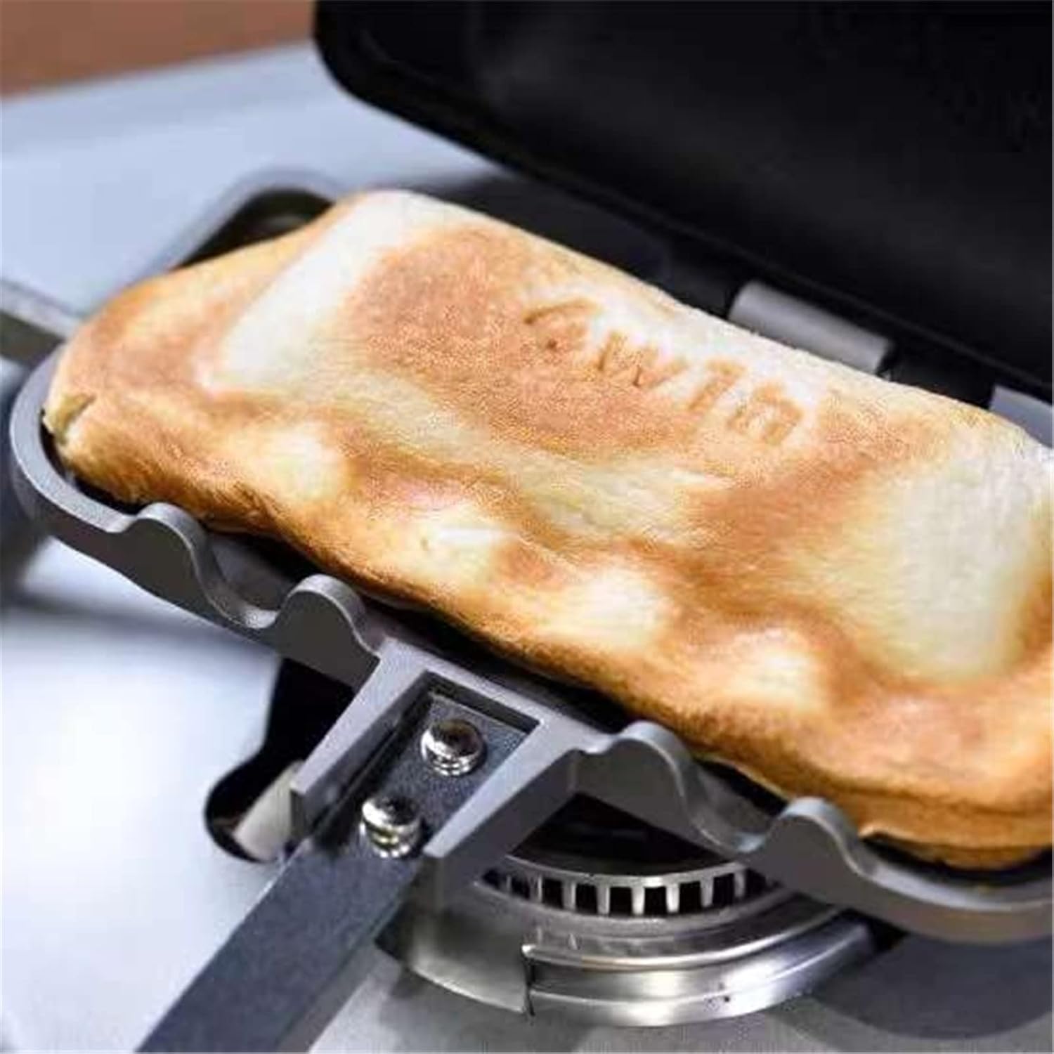 2023 New Double-Sided Sandwich Baking Pan- Baking Pan Outdoor Double Sided Frying Pan, Non-Stick & Removable Grill Frying for Breakfast Pancakes,and Toast,Ideal Tool for Sandwich Make (Black)