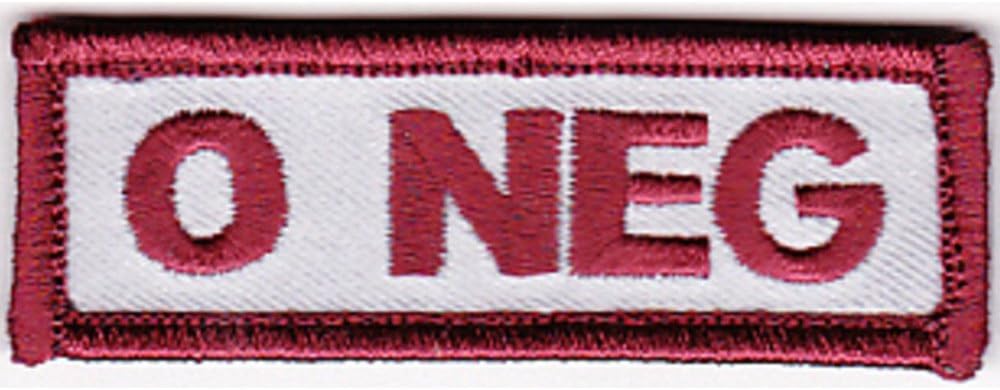 Blood O Negative Desert Version A Collectible Novelty Patch Hook and Loop