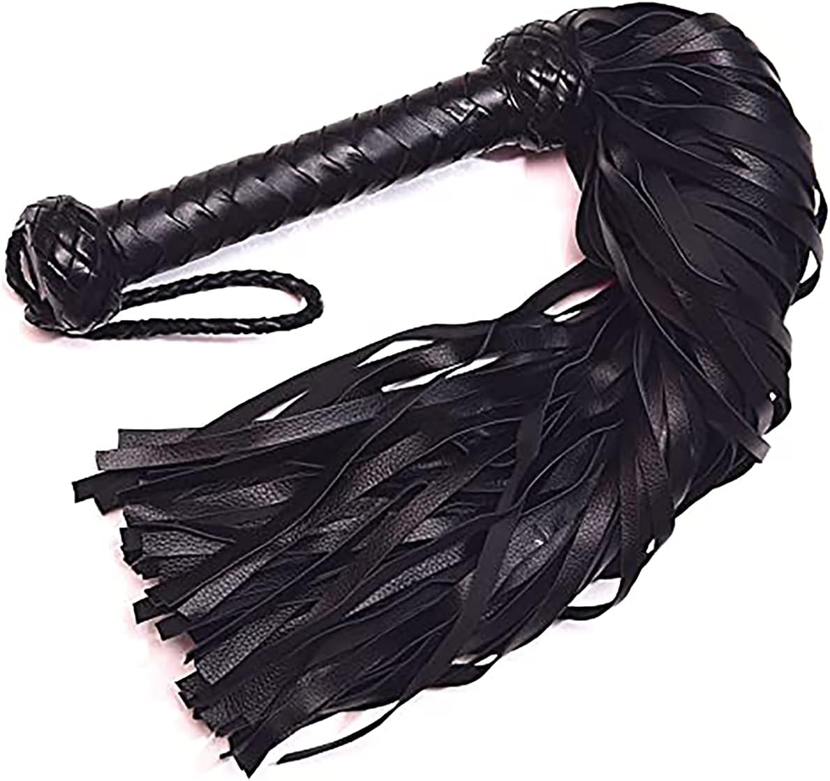 ClubCorp Genuine Leather Cow Whip Leather Whip, Equestrian Whip Riding Crops for Horses 30 Inch with Wood Handle 25 to 100 Tails for Cowboy Whip for Bull and Horses