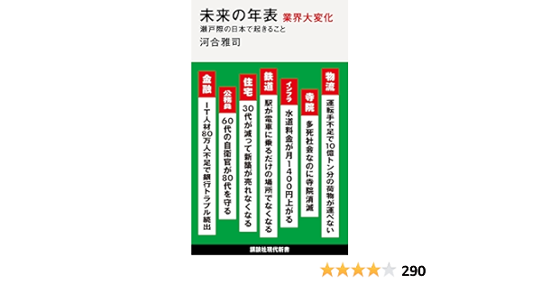 未来の年表 業界大変化 瀬戸際の日本で起きること (講談社現代新書