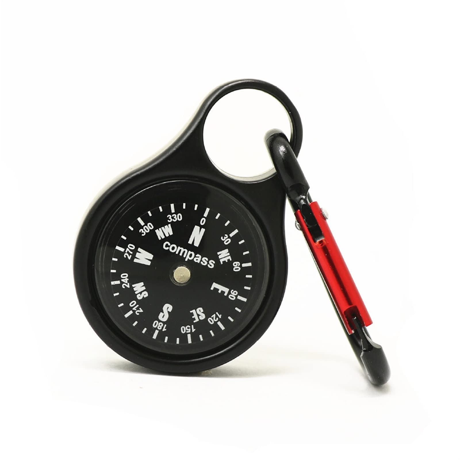 SKANKACompass Zinc Alloy Hanging Buckle Compass Carabiner Hook Quick Hanging Compass For Outdoor Use