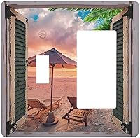 Vista 21 de Turquesa Aqua Teal Flower Floral Girasol Daisy Dahlia 2 Gang interruptor de interruptor de luz Cubierta de pared Placa de pared Mariposa Mujer Niña