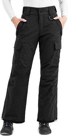 Wantdo Women's Waterproof Ski Pants Insulated Snow Pants Windproof Snow Pants