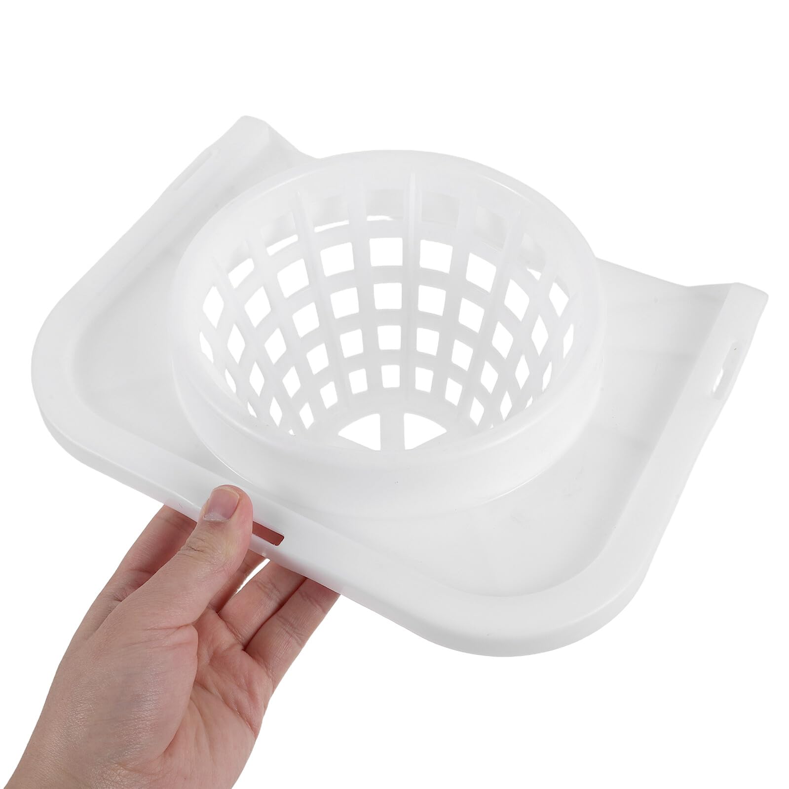 Panier Égouttoir et Design Ergonomique en Plastique Blanc pour Seau à Serpillière, Accessoire de Drainage pour Usage Domestique et Commercial