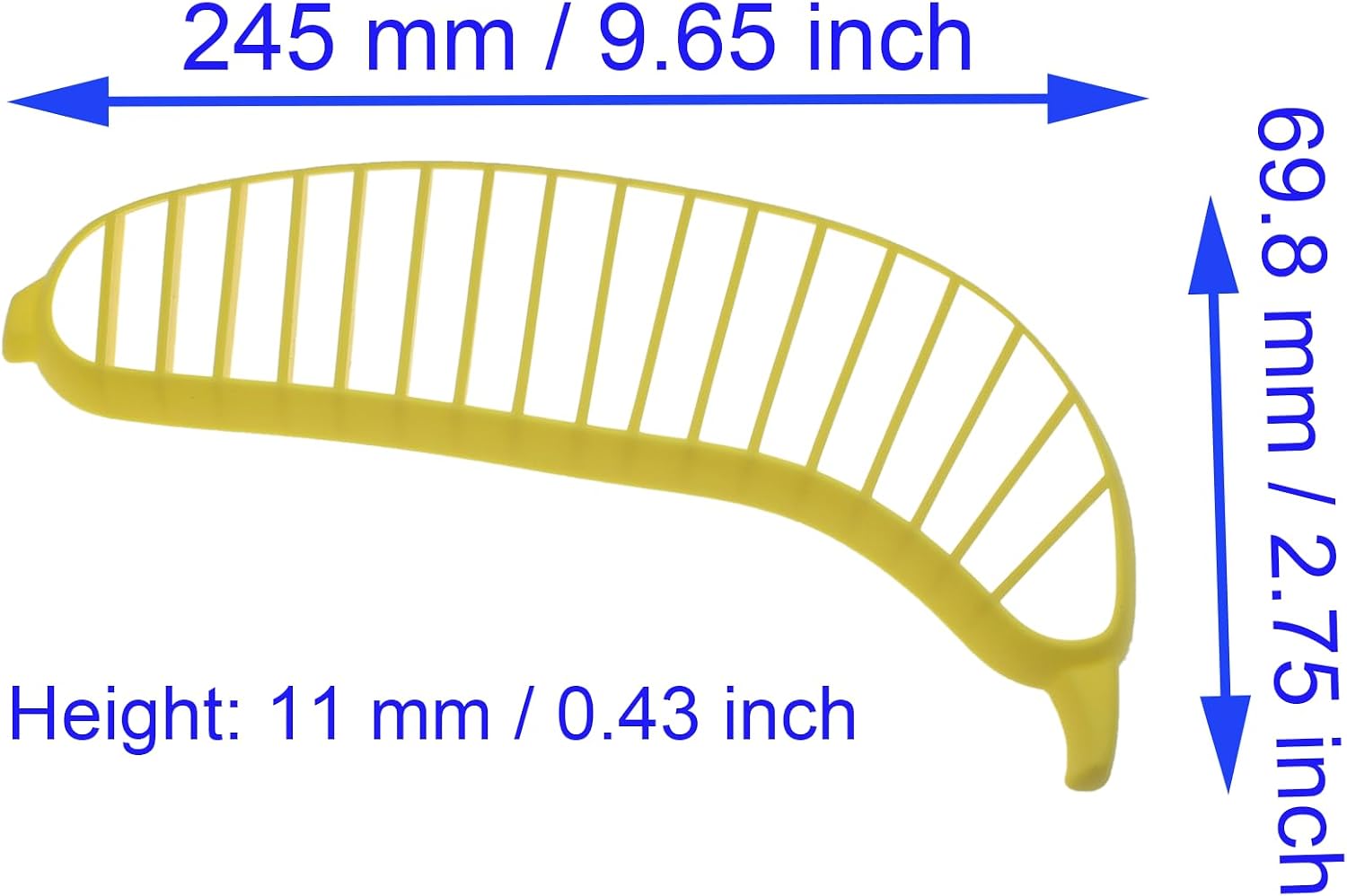 2 PCS Banana Slicer Cutter Plastic Practical Banana Slicer Yellow Banana Slicer Kitchen Gadget for Banana Slices
