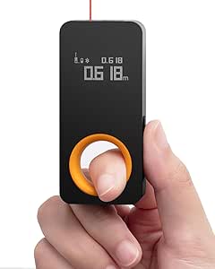 HOTO Medidor Láser con Bluetooth, Telémetro Láser 0.05-30m, Precisión de ±2mm, 2 Modos de Medición, Unidades Intercambiables M/Ft, Carga Type-C
