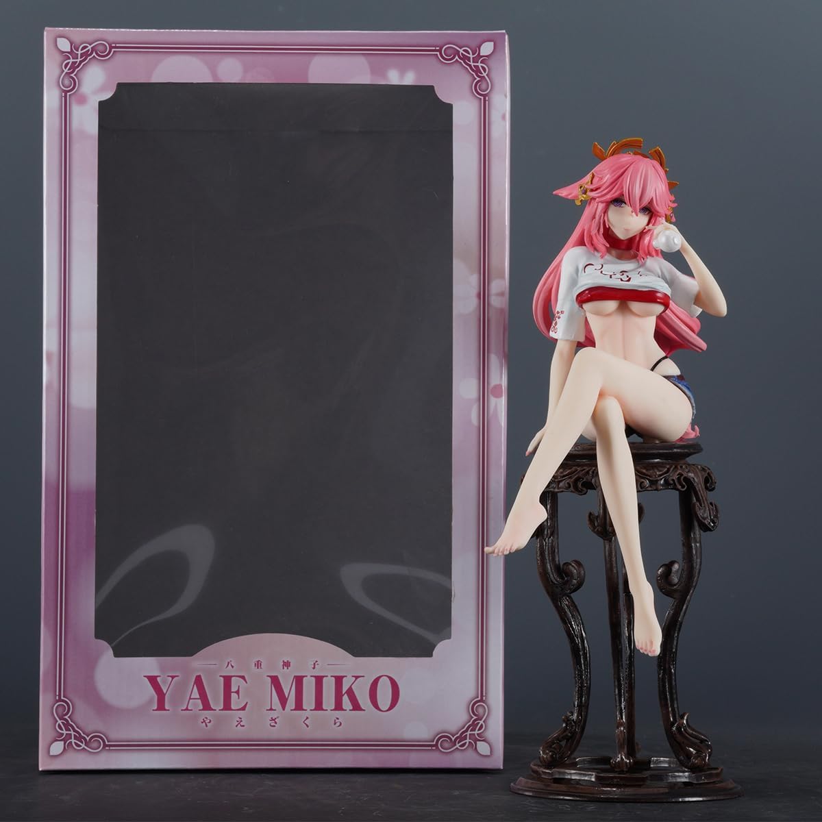 G-I Yae Miko 1/7 Figure 9.4IN Anime Game Lady Guuji of The Grand Narukami Shrine Toy Character PVC Gift