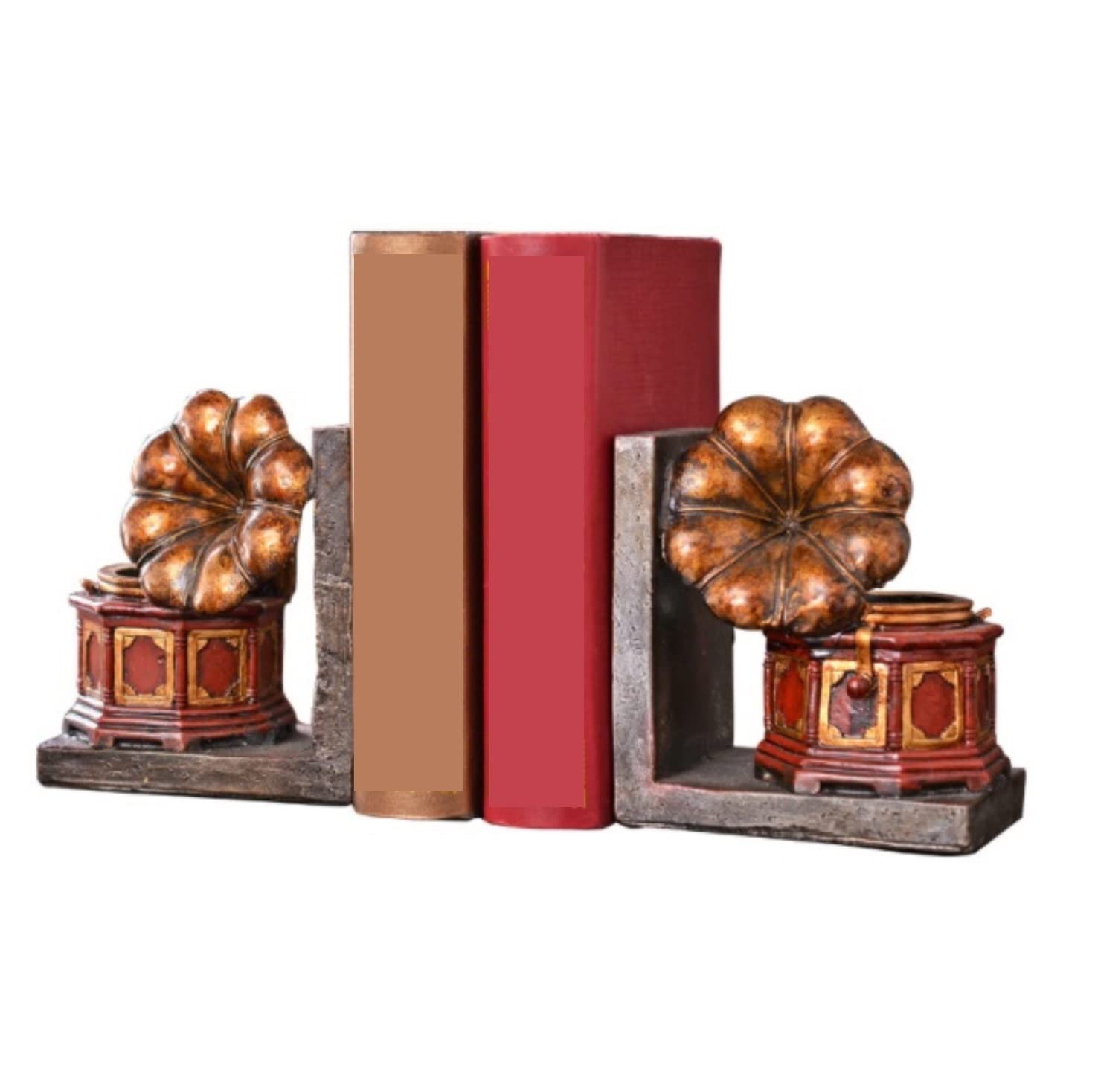 Buchstütze Phonographen-Buchstützen Aus Kunstharz, rutschfeste Buchstütze, Literarische Retro, Praktische, Einzigartige Dekoration Schreibtisch Dekorative