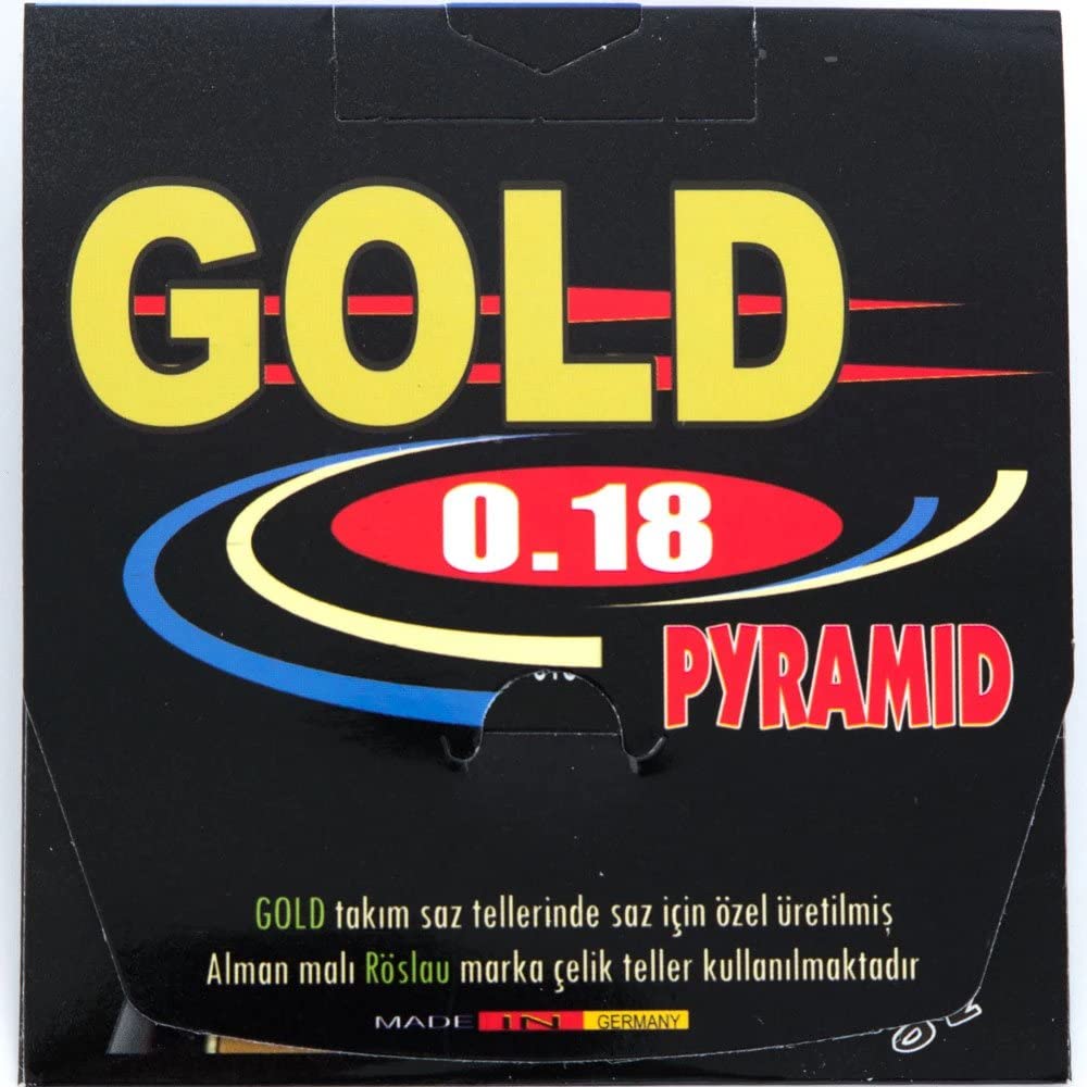Short Saz Turkish Baglama 0,18 Saiten Pyramide Gold