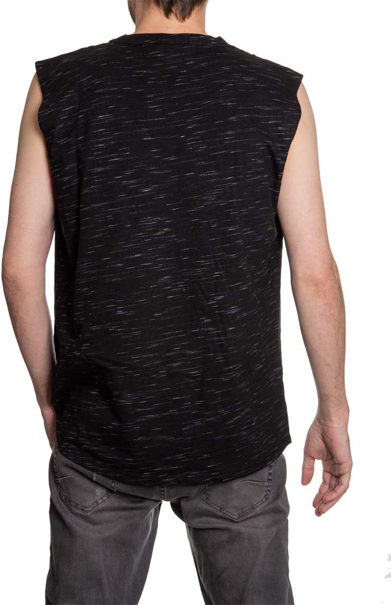 Calhoun NHL Men's Team Logo Crew Neck Space Dyed Cotton Sleeveless T-Shirt