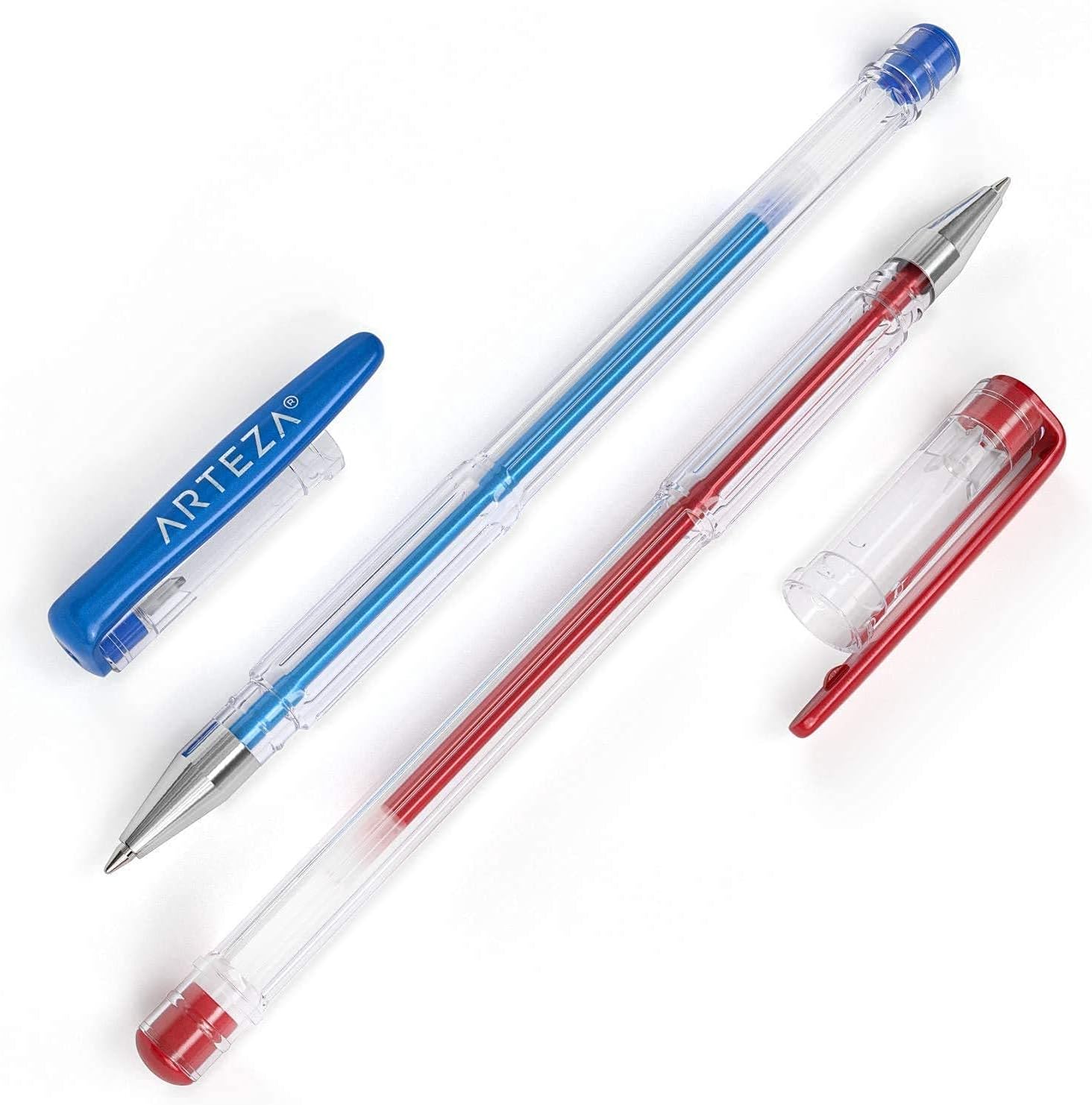 ARTEZA White Gel Pen Pack of 12 and Glitter and Metallic Gel Pens, Art Supplies for Journaling, Doodling, Drawing