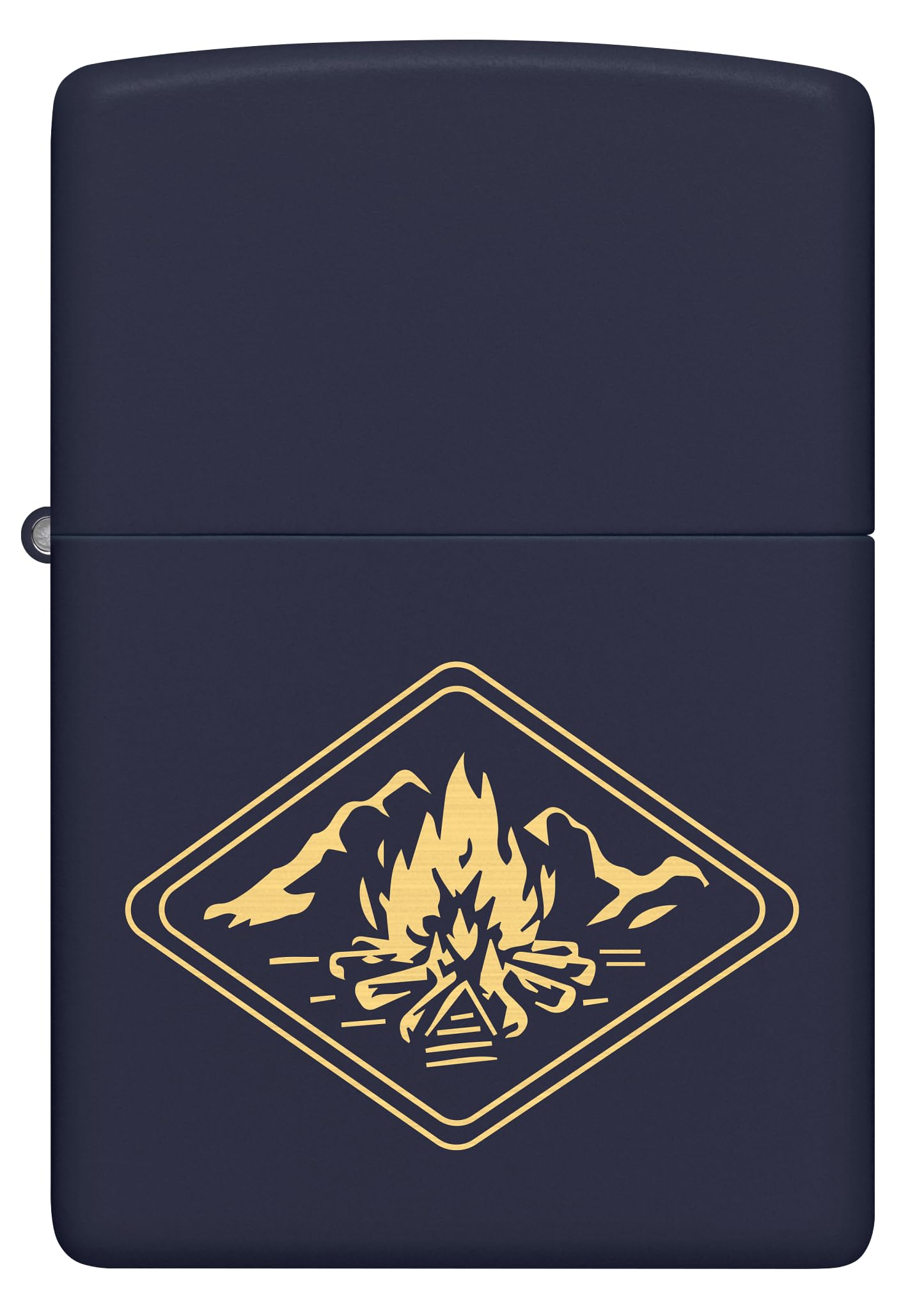 Zippo Campfire Zapalniczka Sztormowa, Grawerowanie Laserowe, Wielokrotnego Użytku, do Napełniania, Wiatroodporna Konstrukcja, Pudełko na Prezent, Wykonano w USA, Kolor Granatowy Matowy (Navy Matte)