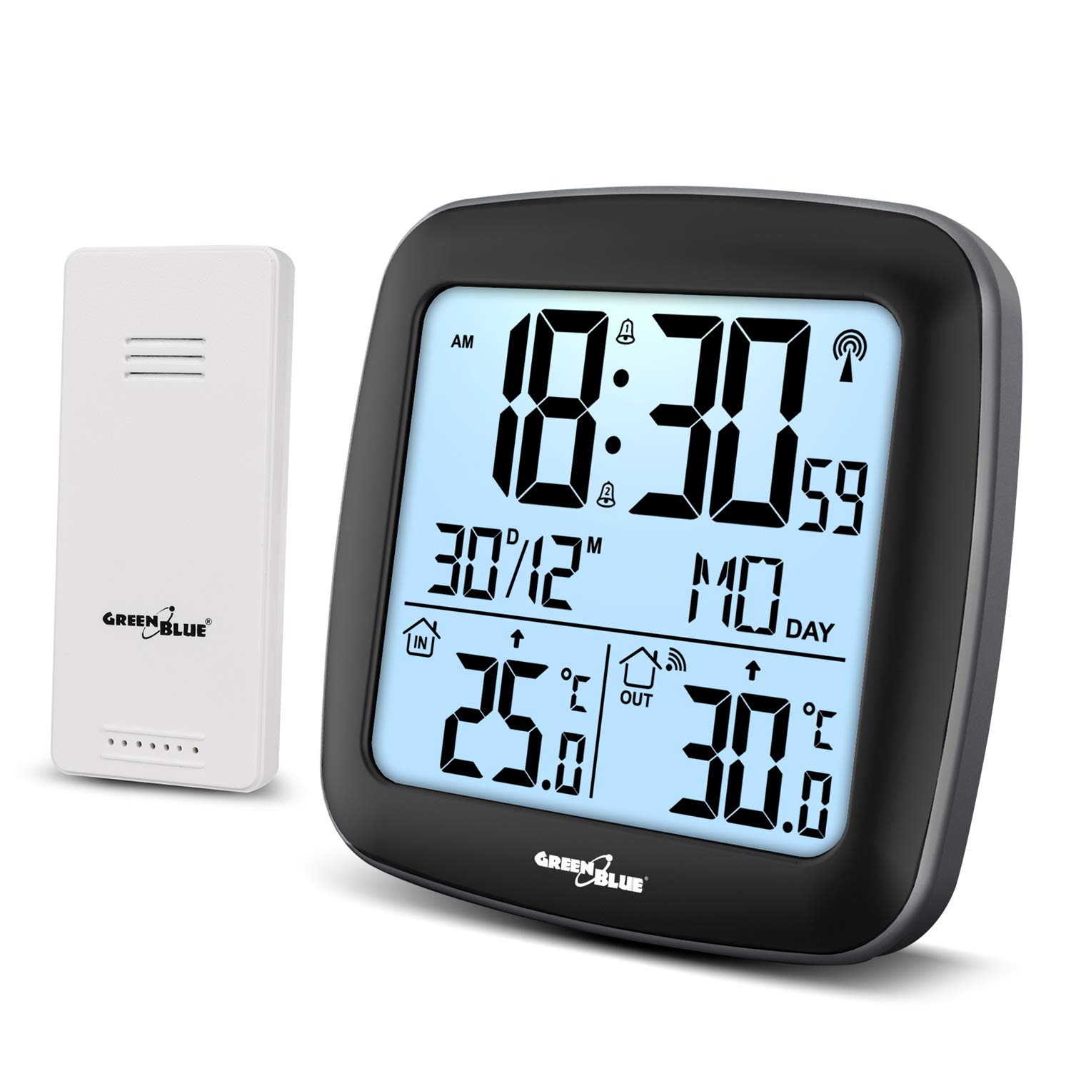 Wireless Weather Station with DCF GB542 System Calendar, Alarm