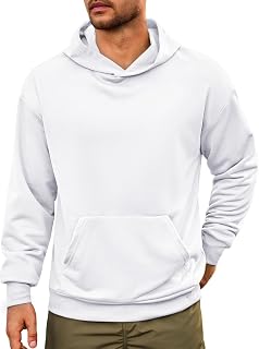 Runcati Mens Pullover Hoodies Long Sleeve Casual Fashion Hooded Sweatshirt