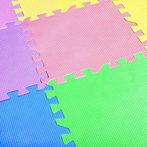 image for Nicunom 24 Tiles Kid's Puzzle Play Mat, Foam Mats Solid Foam Floor Mat