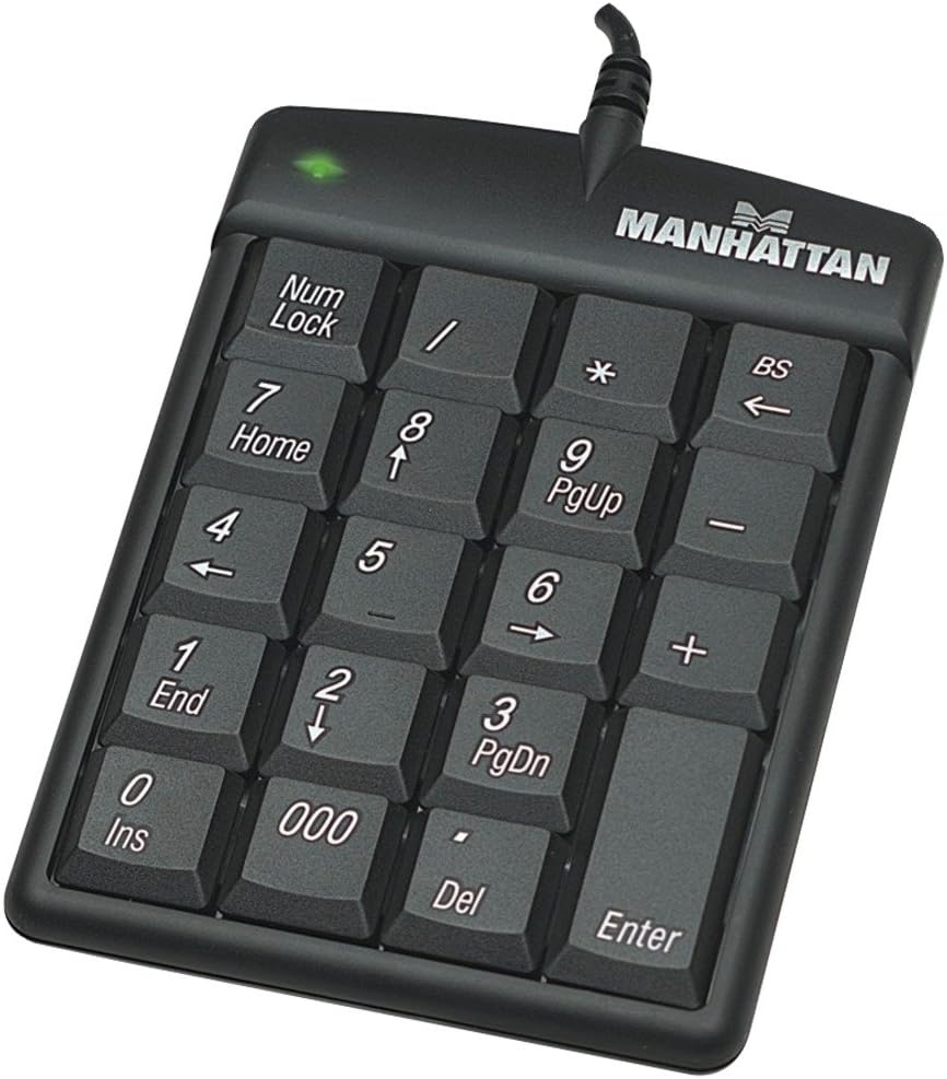MANHATTAN 176354 USB Numeric Keypad connected via USB