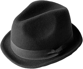DDYOUTDOOR Mens Fedora Hat Headwear Black