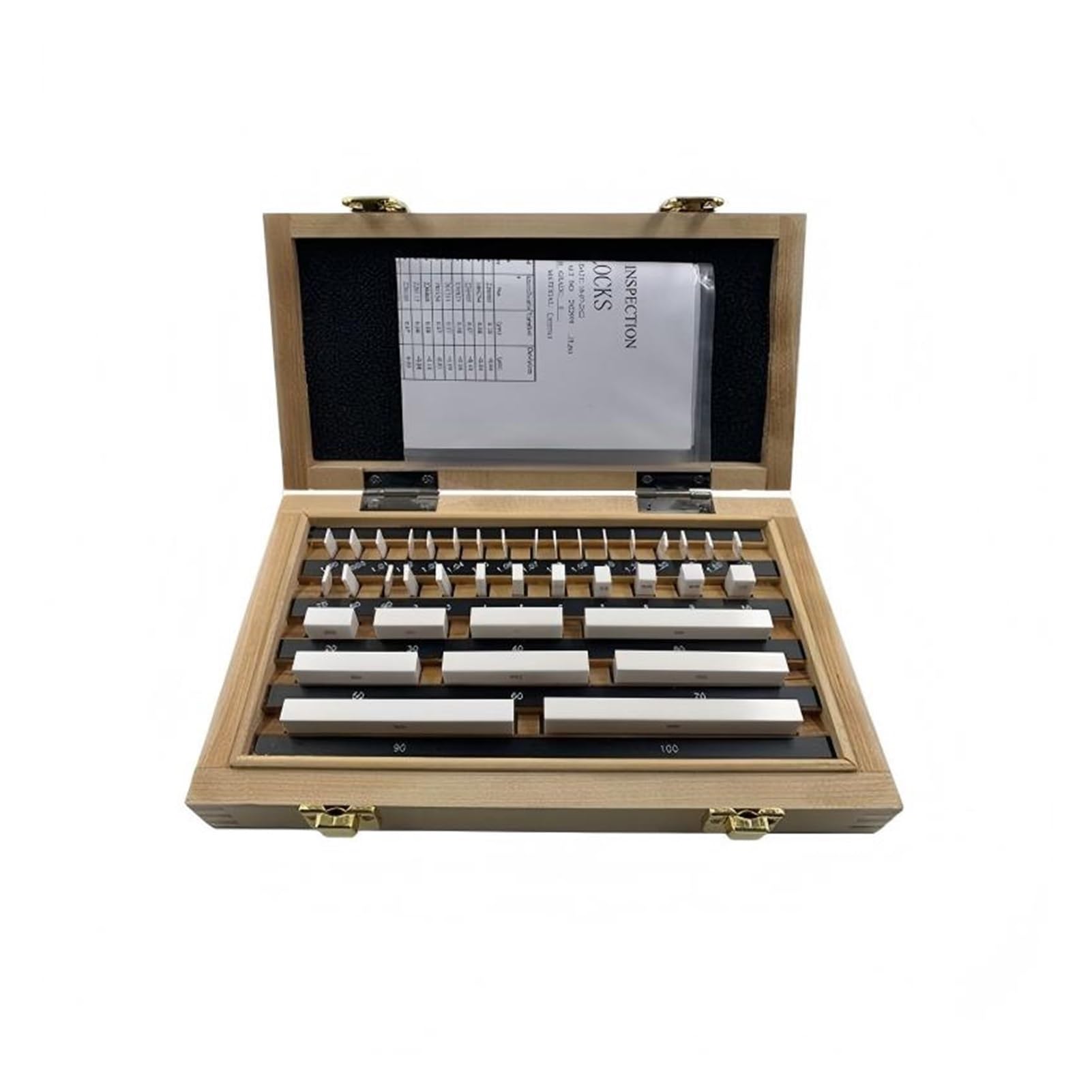 Medida final 38 unids/set, juego de bloques patrón rectangulares cerámica, herramientas grado 0 for inspección micrómetro y calibrador para trabajar la madera