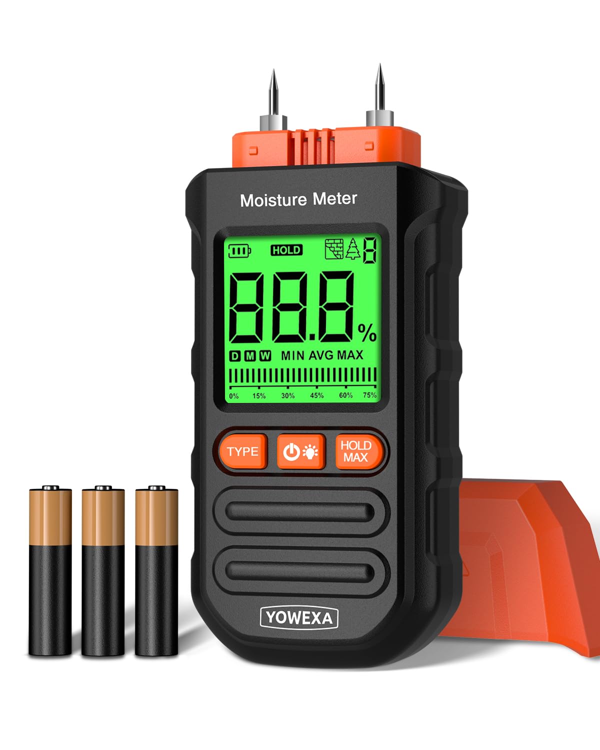Photo 1 of YOWEXA Pin-Type Wood Moisture Meter for Hardwood & Softwood