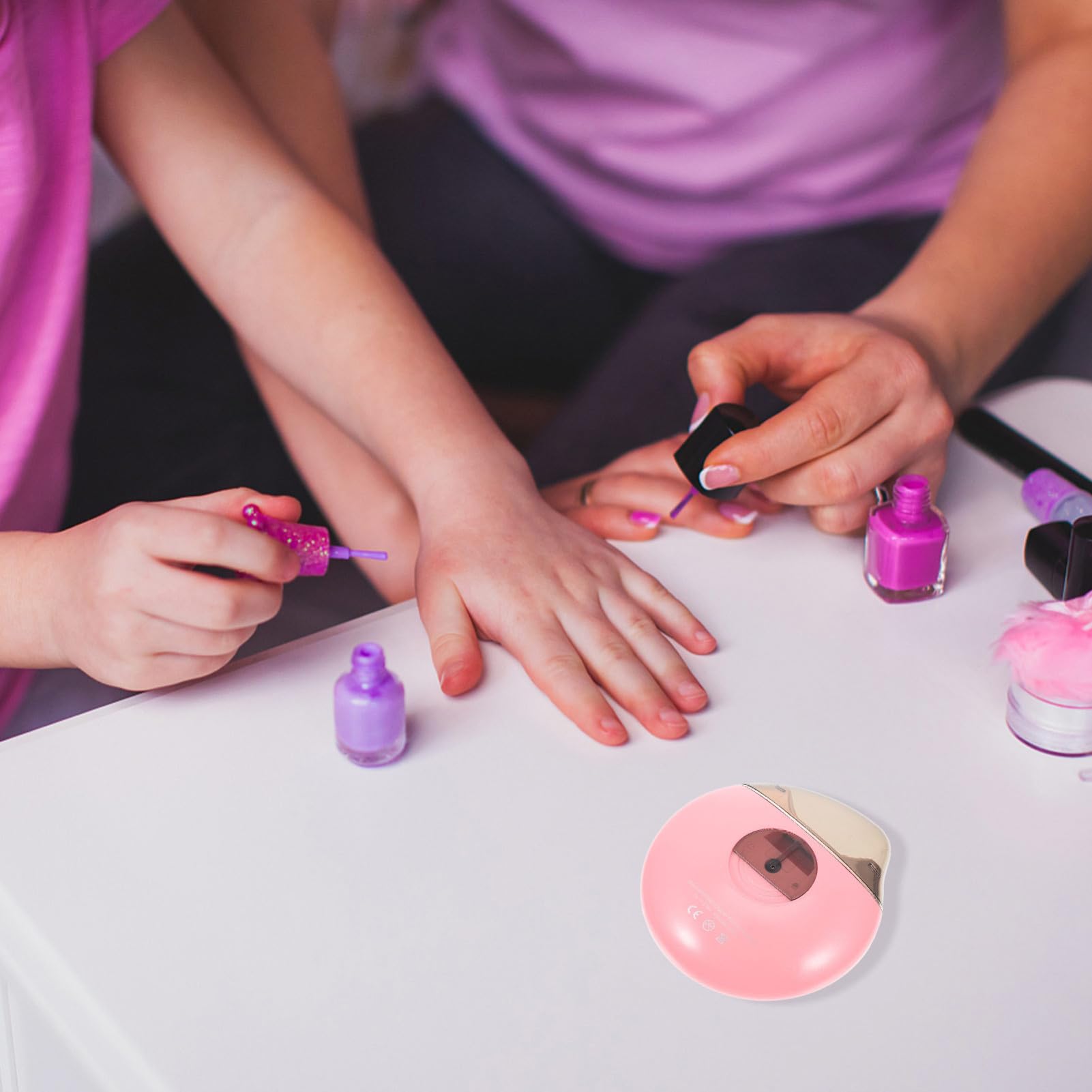 1 Set Kit Cortauñas para Niños con Cabezales de Pulido, Recortador de Uñas Eléctrico Portátil para Uso Hogar