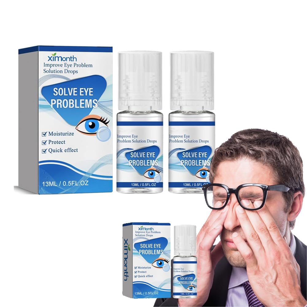 Azonee Myopia Eye Drops, Eye Brightening & Fatigue Relief Drops, Natural Eye Care for Blurred Vision, Gentle Protection & Clear Eyesight, Improve Eye Problem Solution Drops (13ml, 2Pcs)