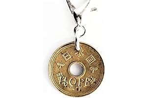 HOPE Japanese Brass 5 Yen Good Luck Key Ring