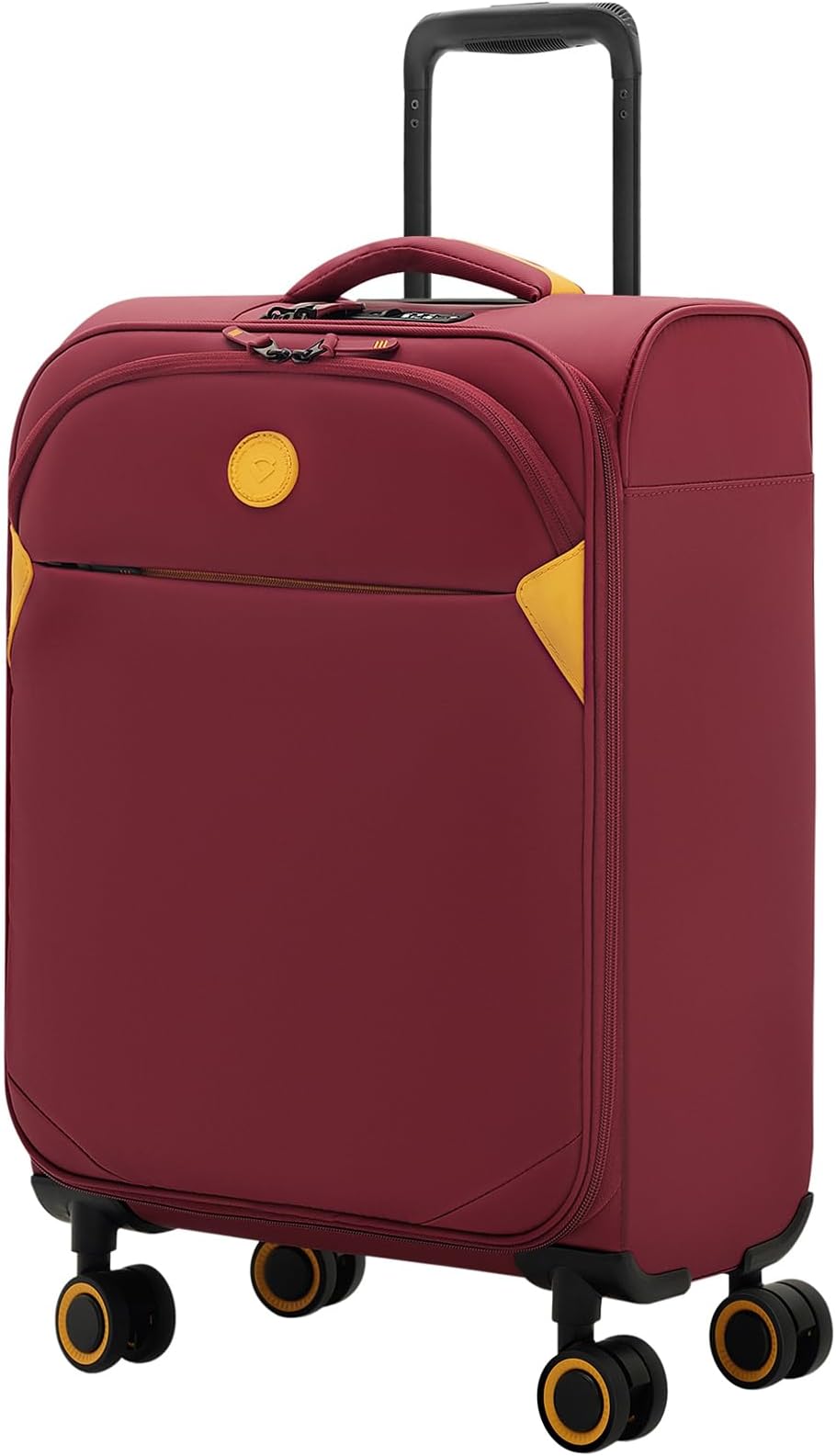 Cambridge Lightweight Carry On Luggage,Softside Expandable Suitcase with Spinner Wheel (20-Inch, Burgundy)