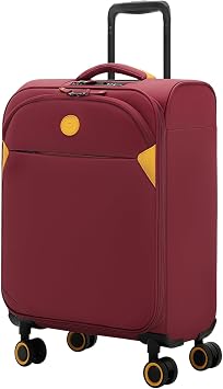 Verage Cambridge Lightweight Luggage Softside Expandable Spinner Wheel Suitcase (Burgundy, Carry-On 20-Inch)