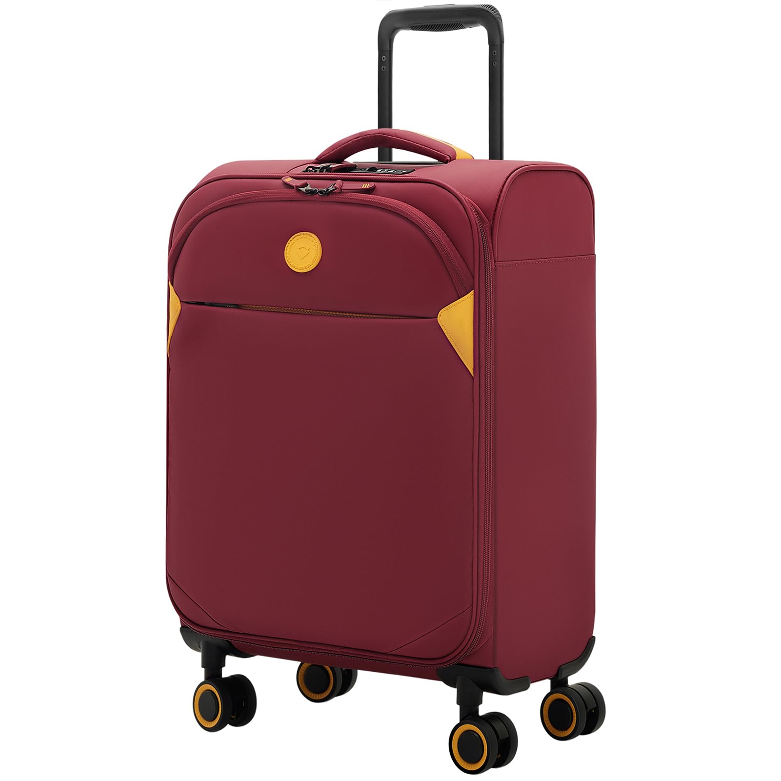 Verage Cambridge Lightweight Carry On Luggage,Softside Expandable Suitcase with Spinner Wheel (20-Inch, Burgundy)