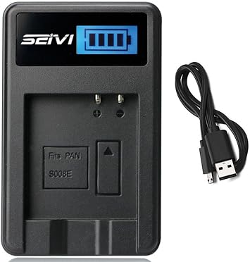 Battery Charger for Samsung HMX-Q10, HMX-Q11, HMX-Q20 Camcorder